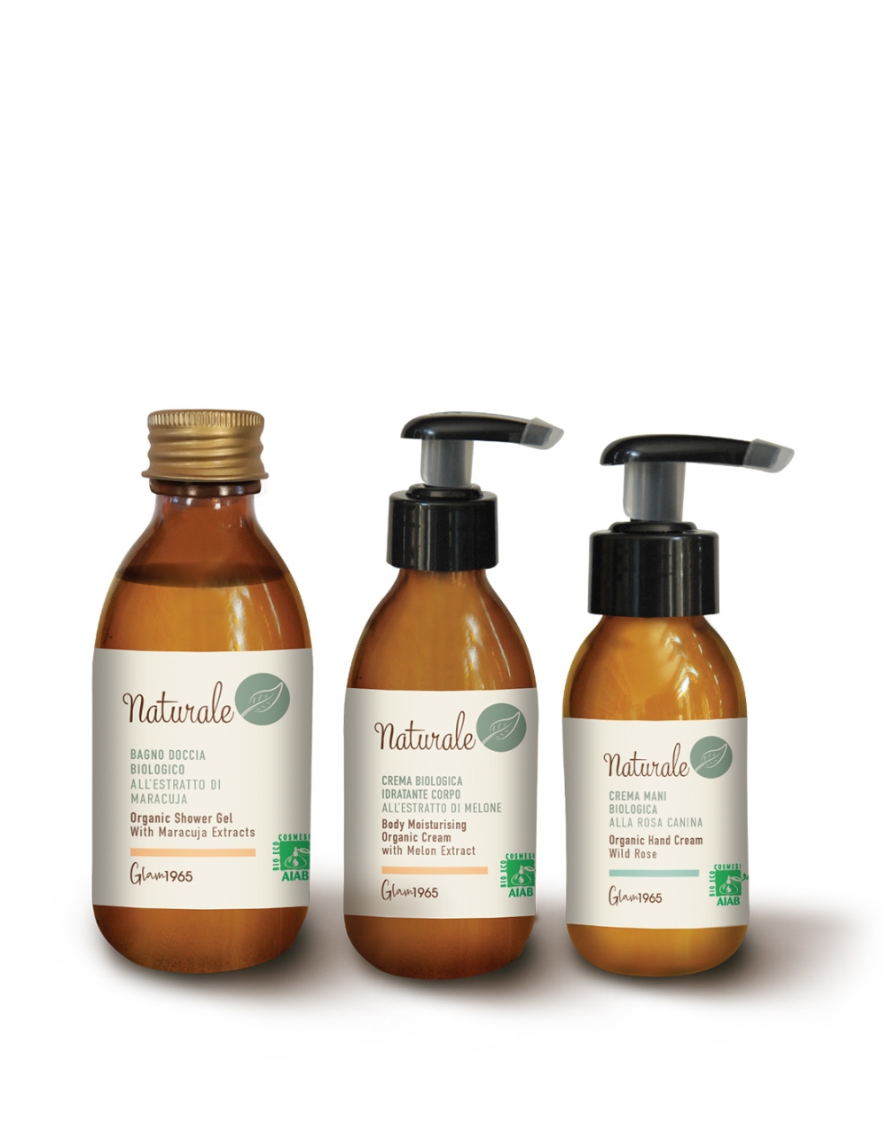 Organic shower gel + moisturizing body cream + hand cream | "Body Care" Gift Set
